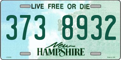 NH license plate 3738932