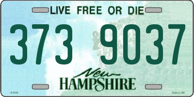 NH license plate 3739037