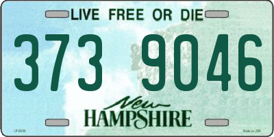 NH license plate 3739046