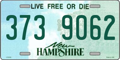 NH license plate 3739062