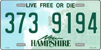 NH license plate 3739194