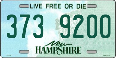 NH license plate 3739200
