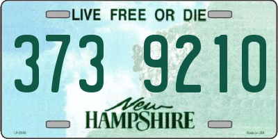 NH license plate 3739210