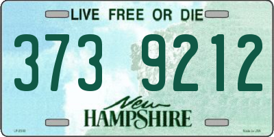 NH license plate 3739212