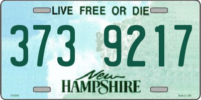 NH license plate 3739217