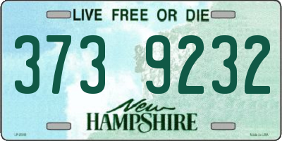 NH license plate 3739232