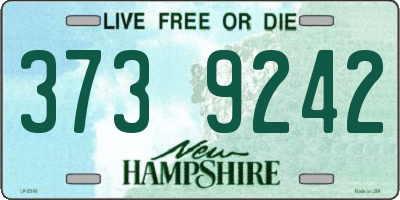 NH license plate 3739242