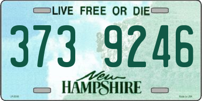 NH license plate 3739246
