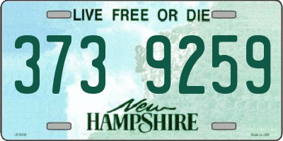 NH license plate 3739259