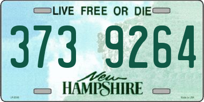 NH license plate 3739264