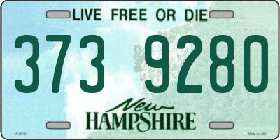NH license plate 3739280