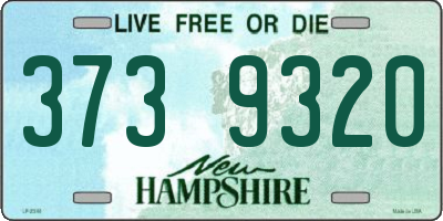 NH license plate 3739320