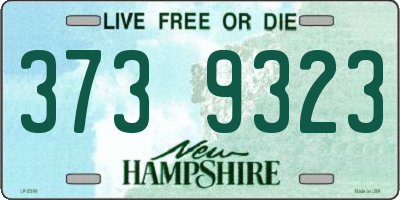 NH license plate 3739323