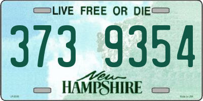 NH license plate 3739354