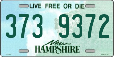 NH license plate 3739372