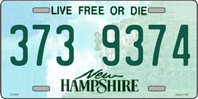 NH license plate 3739374