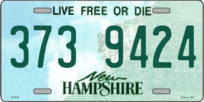 NH license plate 3739424