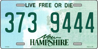 NH license plate 3739444