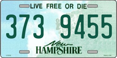 NH license plate 3739455