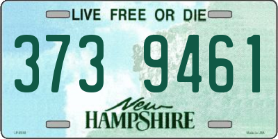 NH license plate 3739461