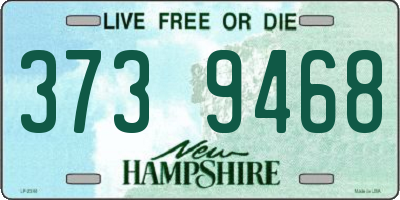 NH license plate 3739468