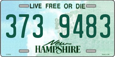 NH license plate 3739483
