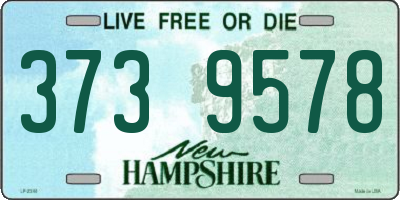 NH license plate 3739578