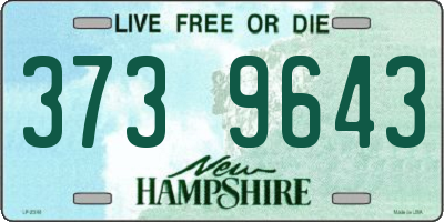NH license plate 3739643