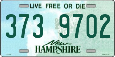 NH license plate 3739702