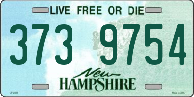 NH license plate 3739754