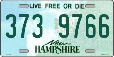 NH license plate 3739766