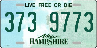 NH license plate 3739773