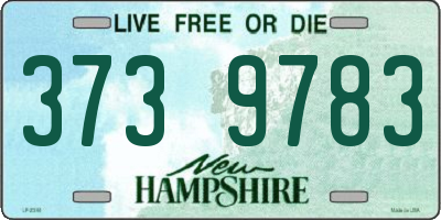NH license plate 3739783