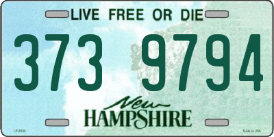 NH license plate 3739794