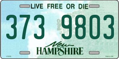 NH license plate 3739803