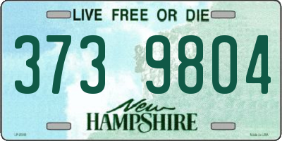 NH license plate 3739804