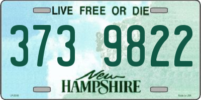 NH license plate 3739822