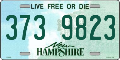 NH license plate 3739823