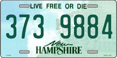 NH license plate 3739884
