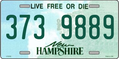 NH license plate 3739889