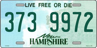 NH license plate 3739972