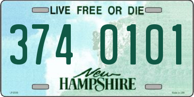 NH license plate 3740101