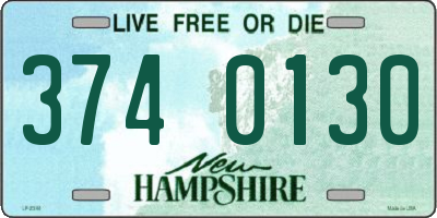 NH license plate 3740130