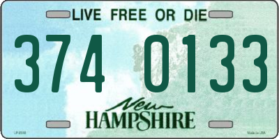 NH license plate 3740133