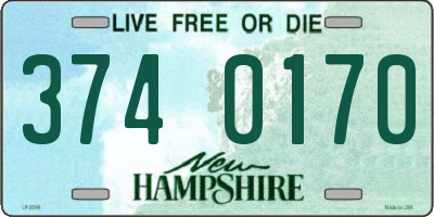 NH license plate 3740170