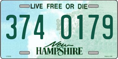 NH license plate 3740179