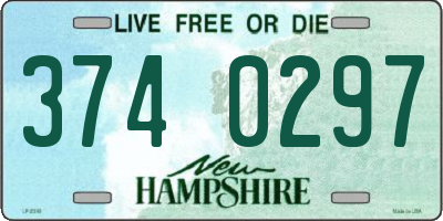 NH license plate 3740297