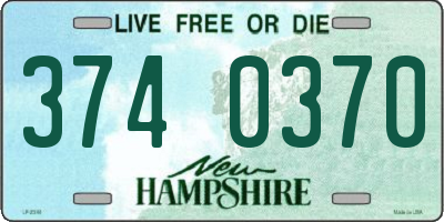 NH license plate 3740370