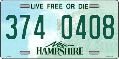 NH license plate 3740408