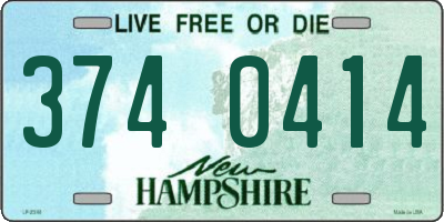 NH license plate 3740414